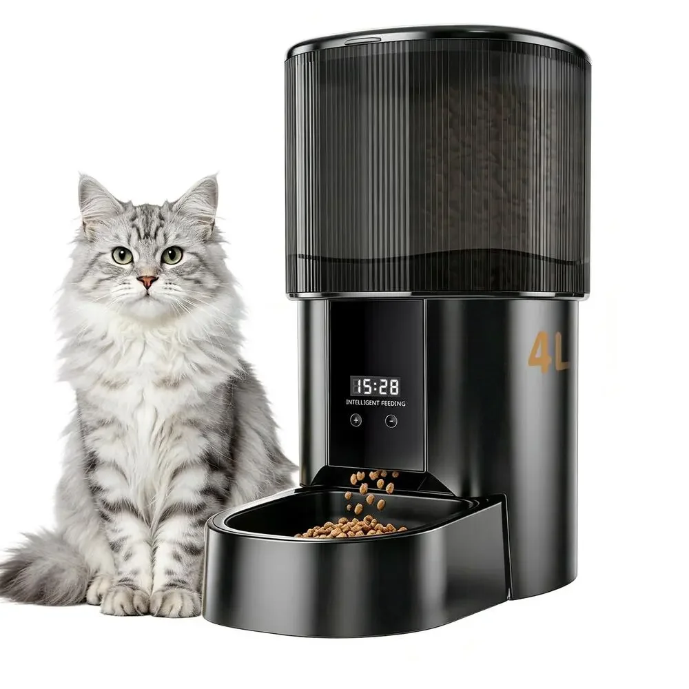 YOLWON Automatic Pet Feeder WiFi Smart Timed 4L Food Dispenser Cat Dog New